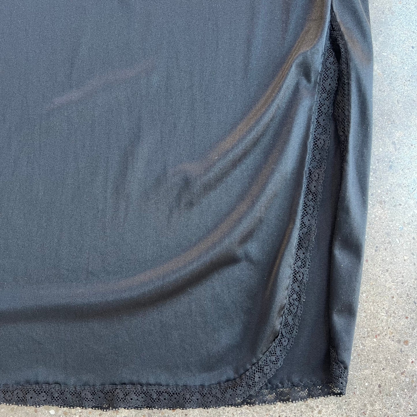 Vintage Black Slip Skirt