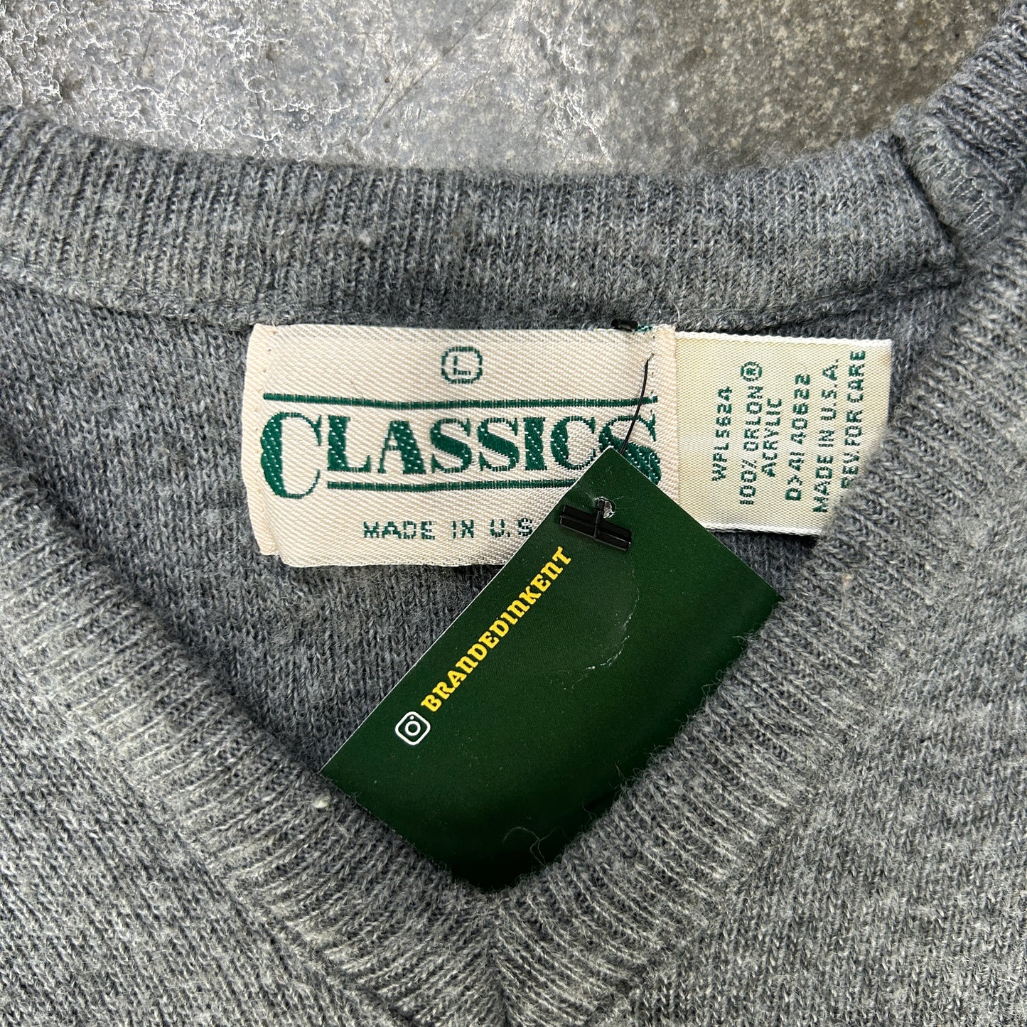 Vintage Classics V Neck Sweater