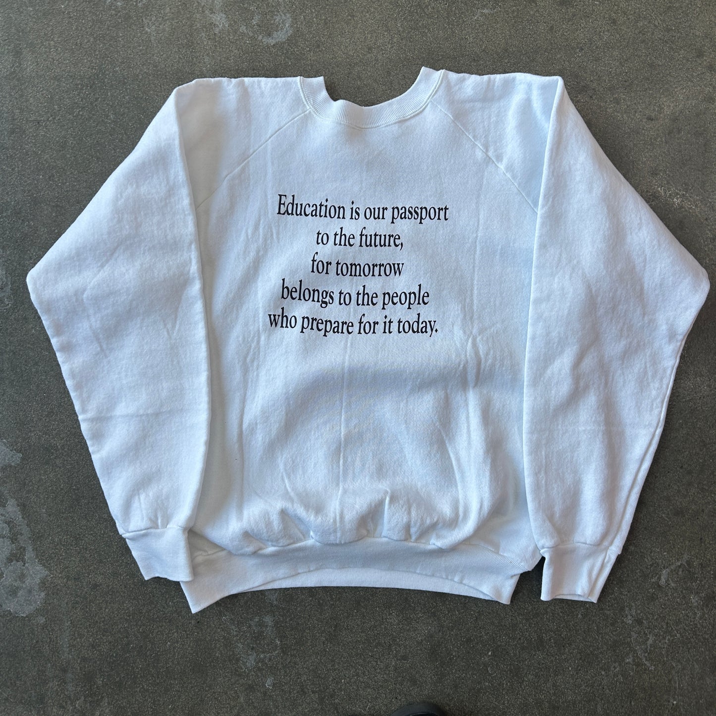 Vintage African Educate Your Mind Crewneck