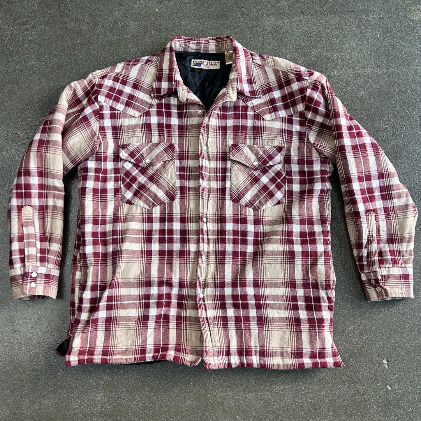 Vintage Big Mac Snap Front Flannel Jacket