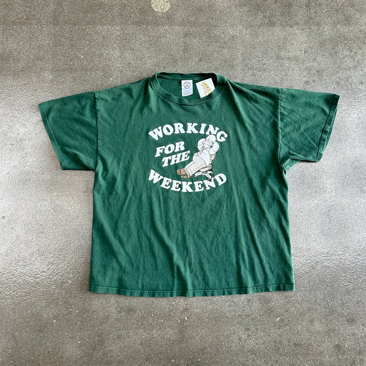 Simpsons Working Y2K Tshirt