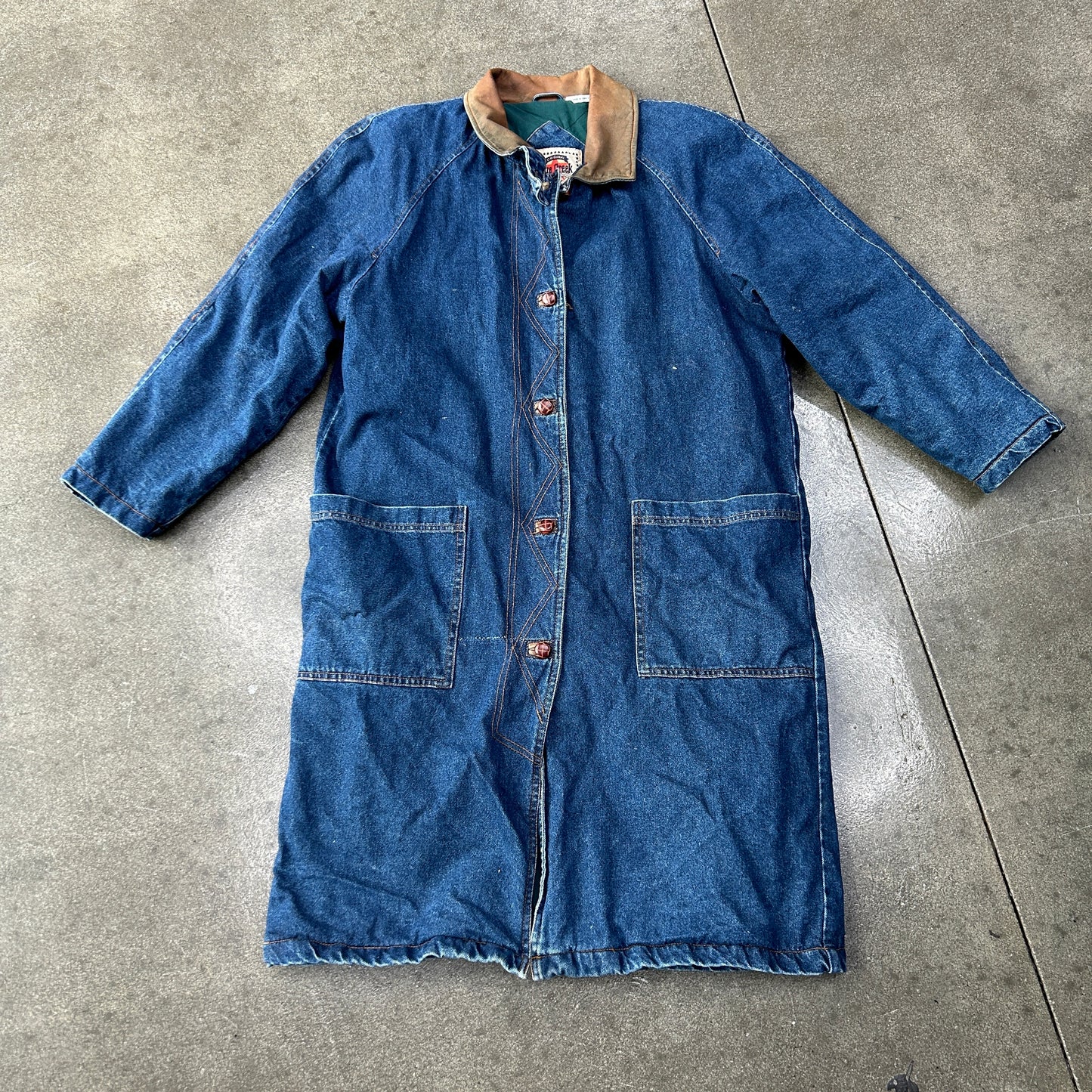 Vintage Blue Creek Long Denim Jacket