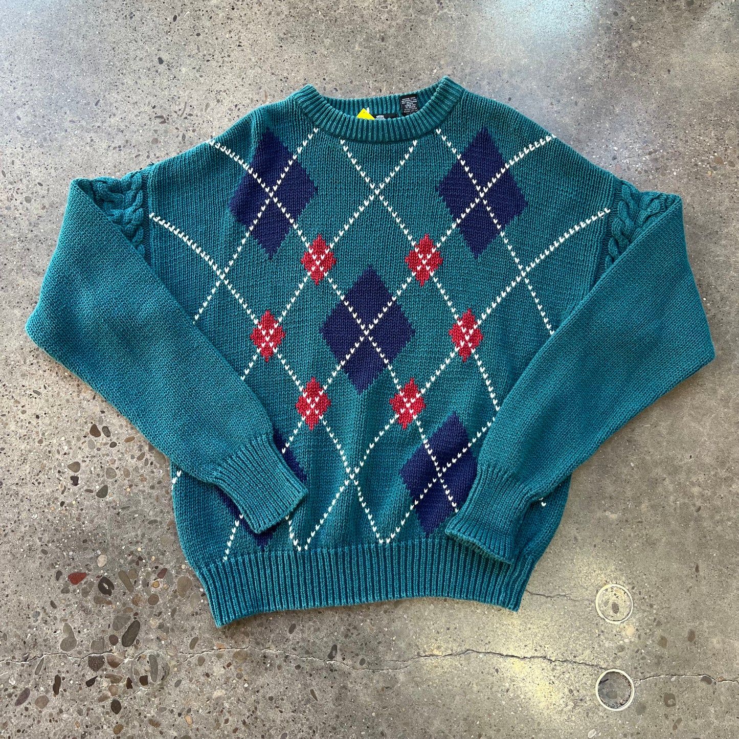 Vintage Structure Argyle Sweater