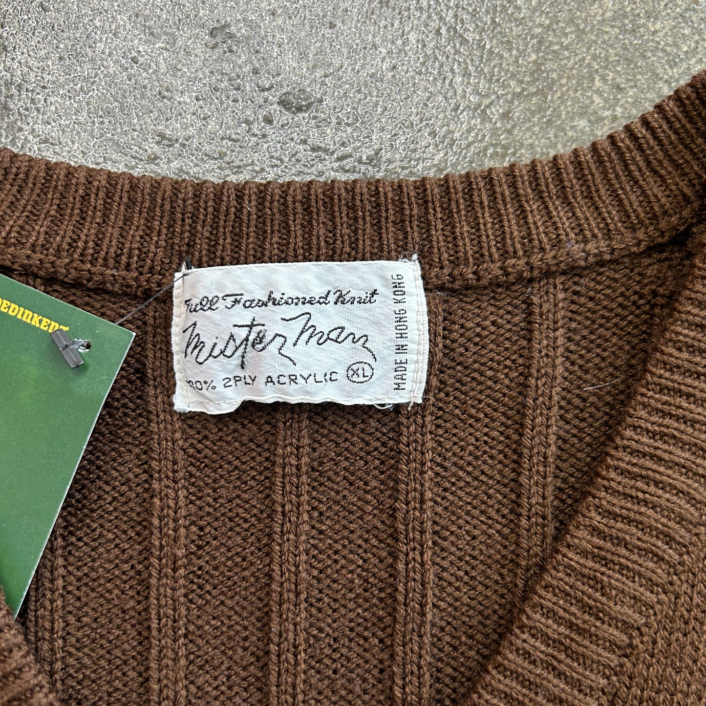 Vintage Mister Man Full Fashioned Knit Vest