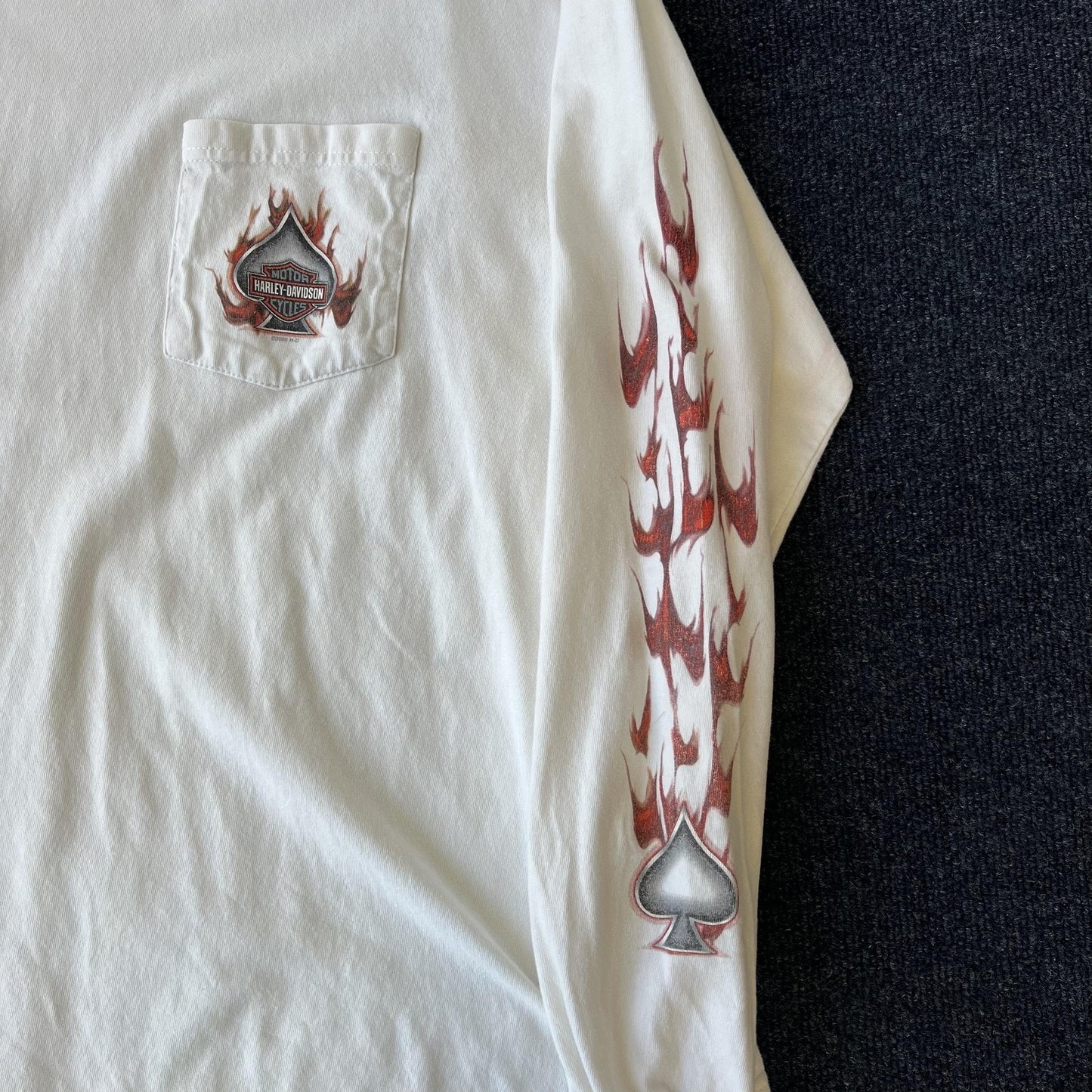 Vintage 2006 Harley Flame Spade Long Sleeve