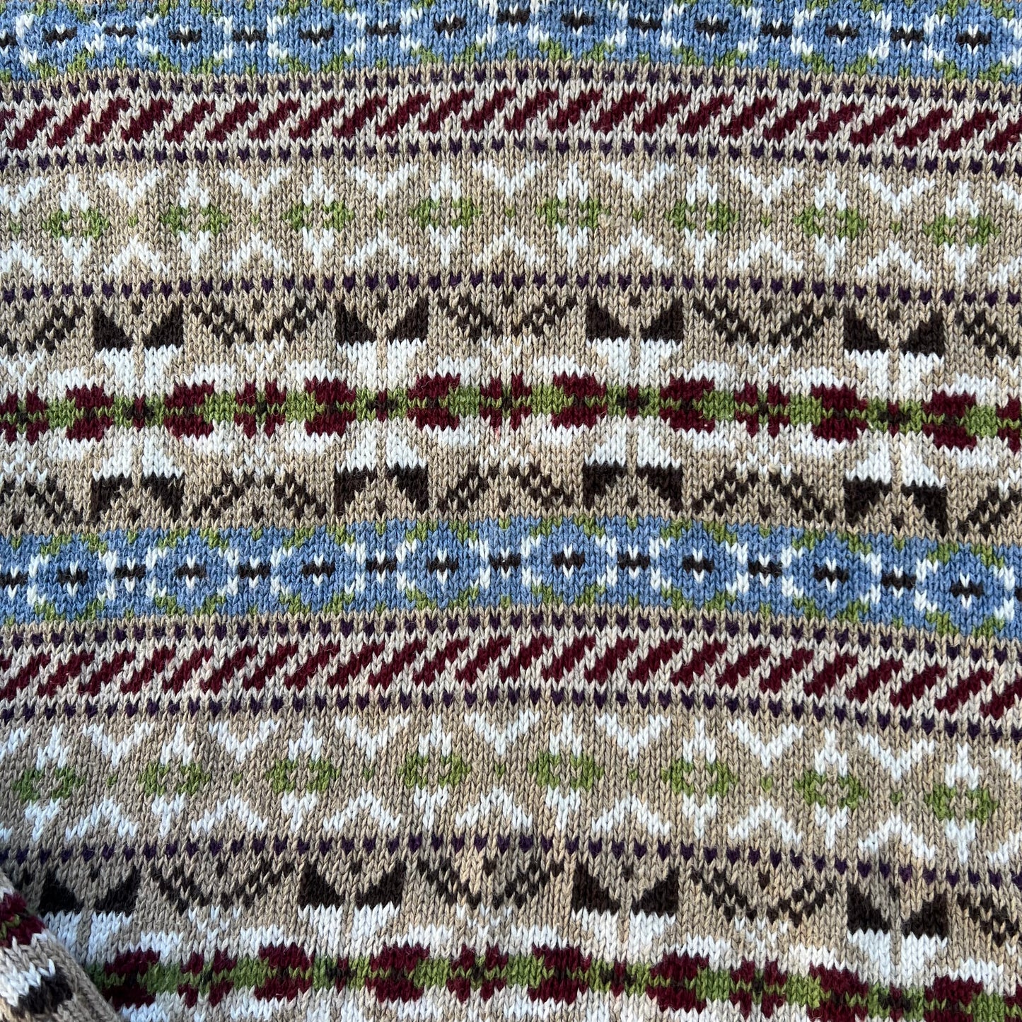 Vintage Country Seat Patterned Sweater