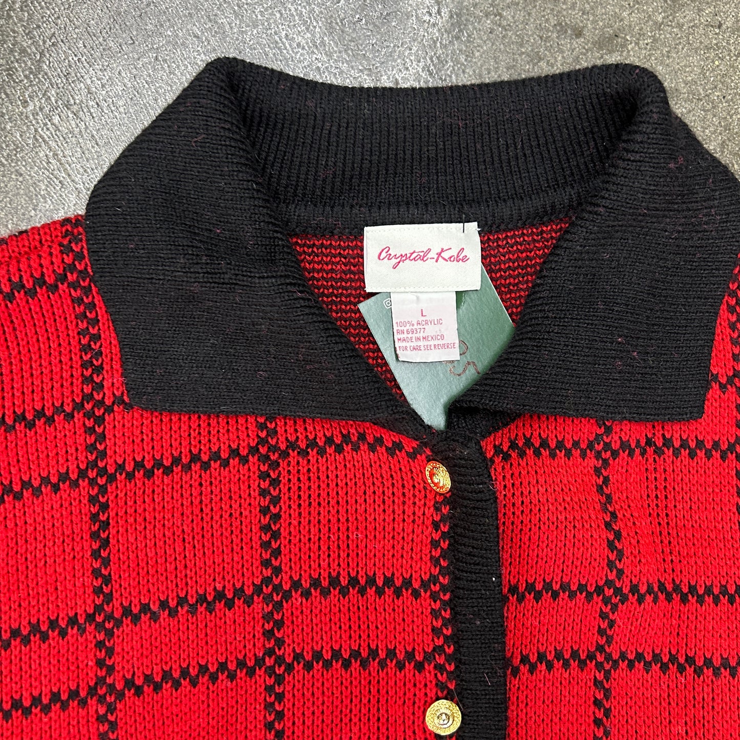 Vintage Plaid Dog Cardigan