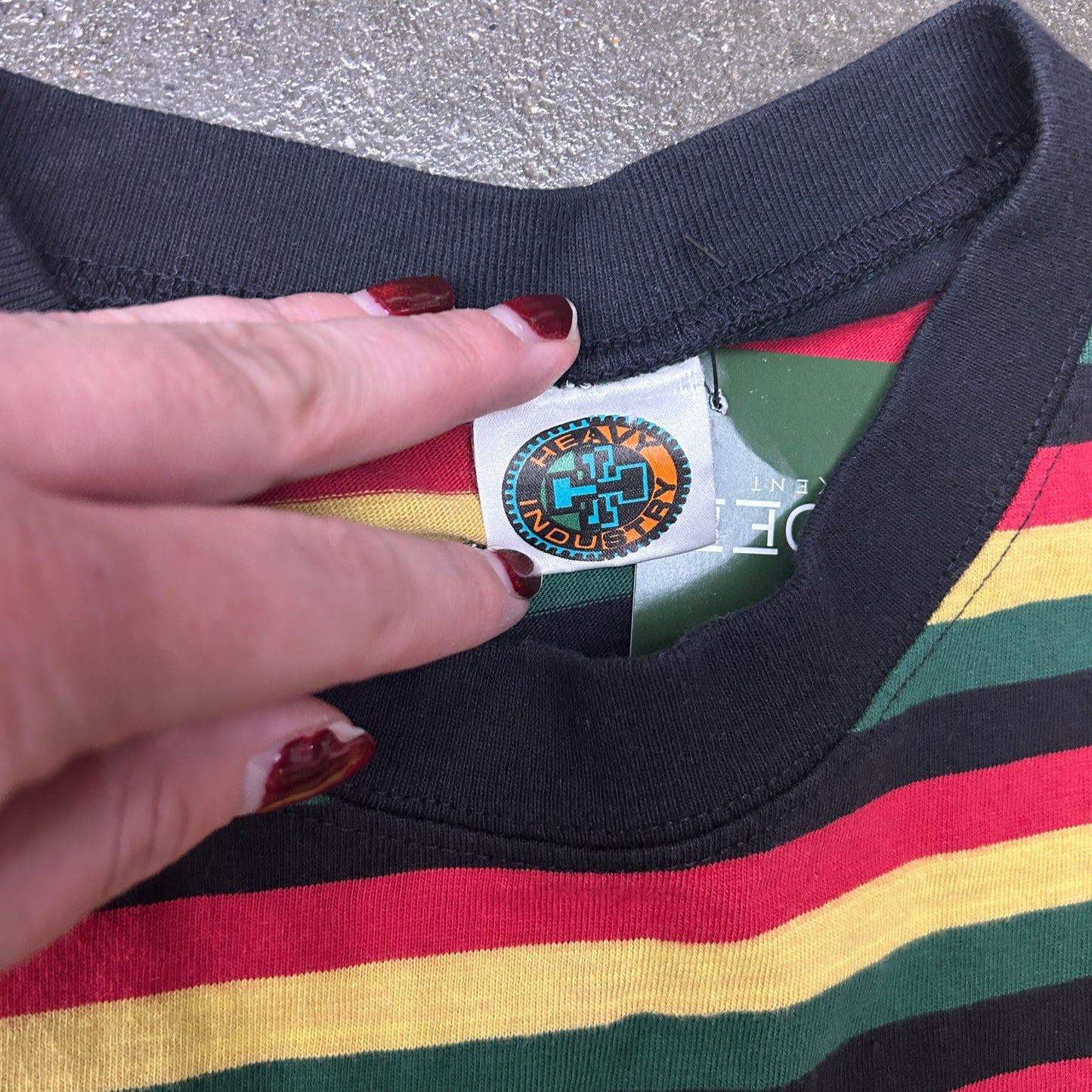 Vintage Germany Colors Striped Tee