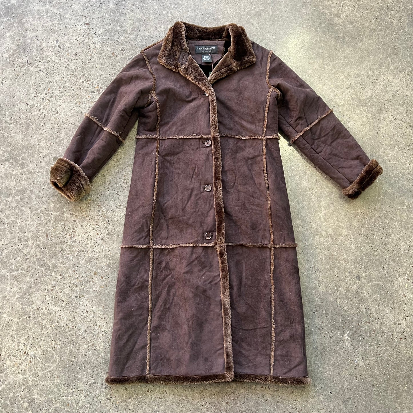 Vintage Centigrade Suede Trench Coat