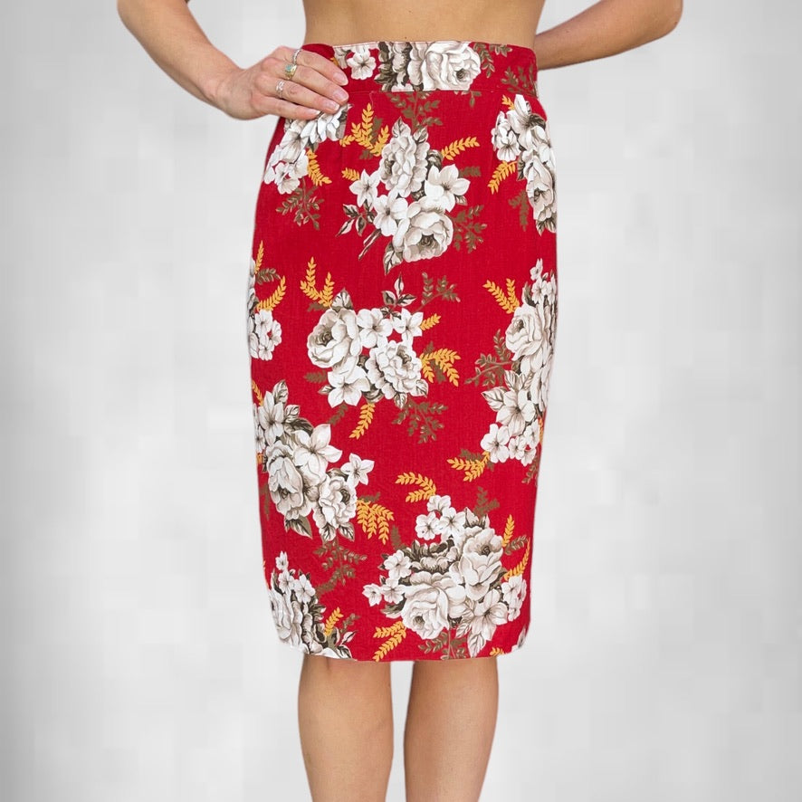 Vintage Norton McNaughton Floral Skirt