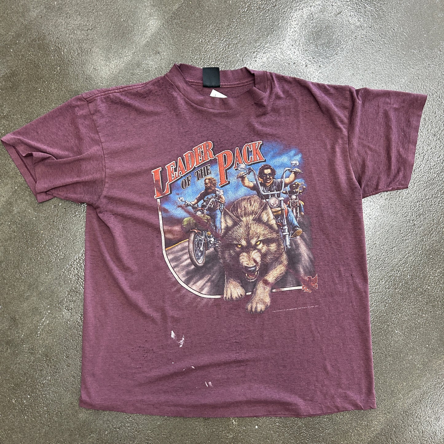 Vintage Harley Davidson 1993 3D Emblem Leader Of the Pack Tee