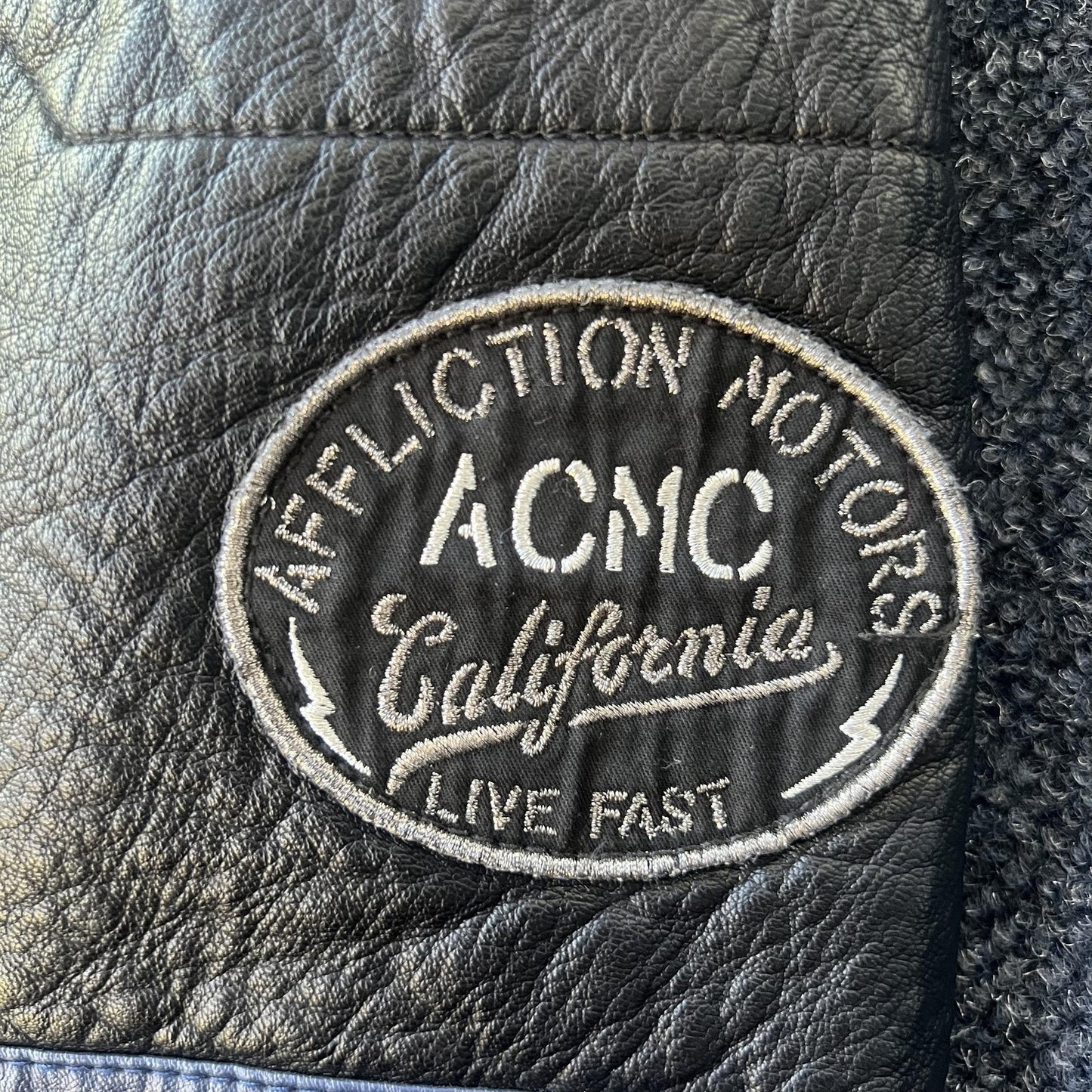 Y2K Affliction Moto Biker Faux Leather Jacket