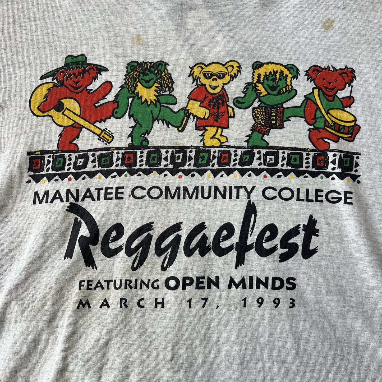 Vintage 1993 Grateful Dead Reggaefest Tee