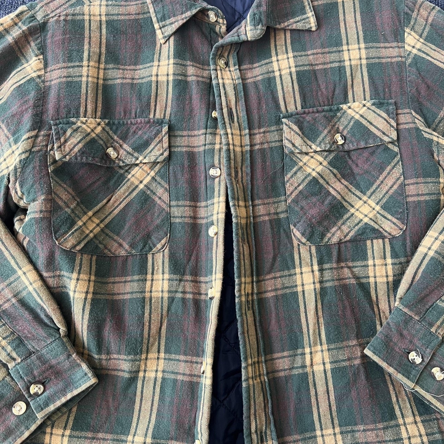 Vintage 90s Workwear Insulated Flannel
