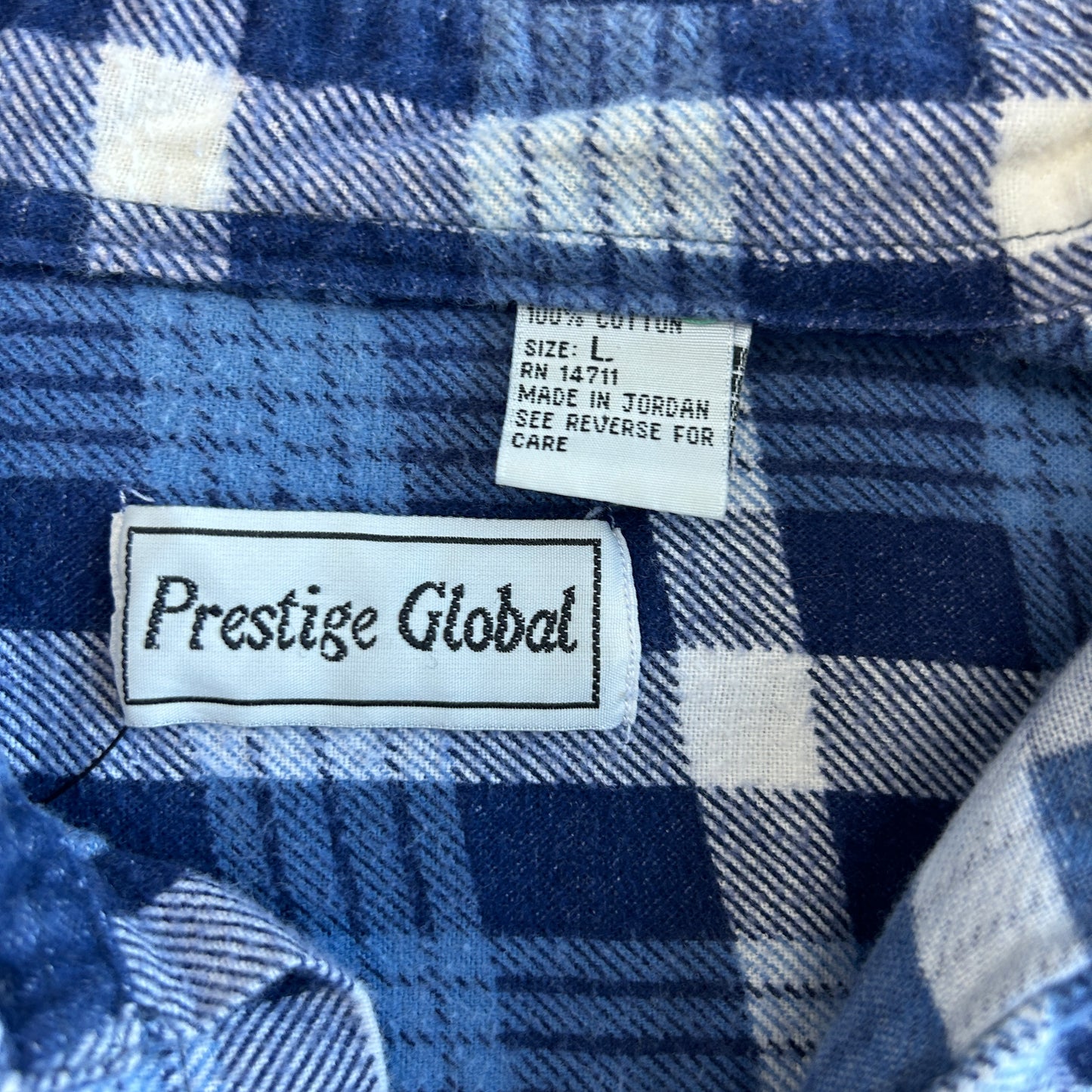 Vintage Prestige Gold Button Up Flannel