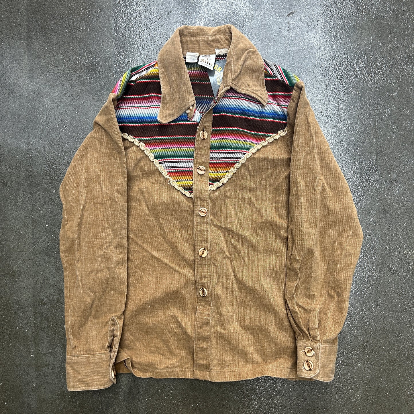 Vintage Alfie California Horse Blanket Button Up Shirt