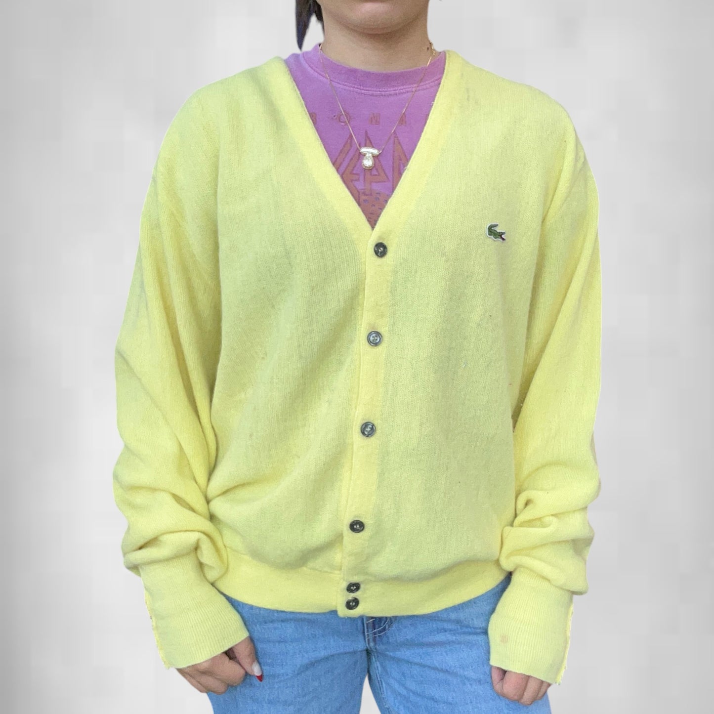 Vintage Lacoste Button Up Sweater