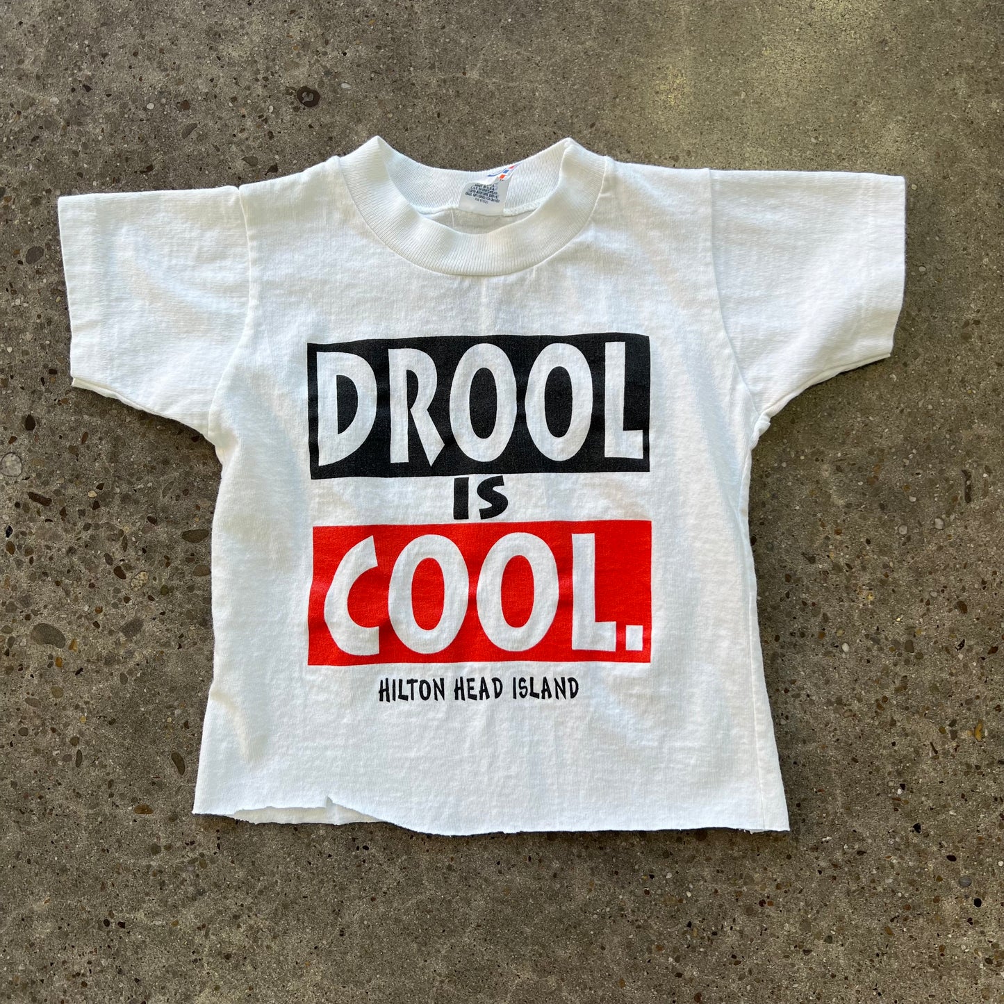 Vintage Drool Is Cool Baby Tee