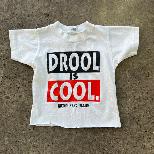 Vintage Drool Is Cool Baby Tee
