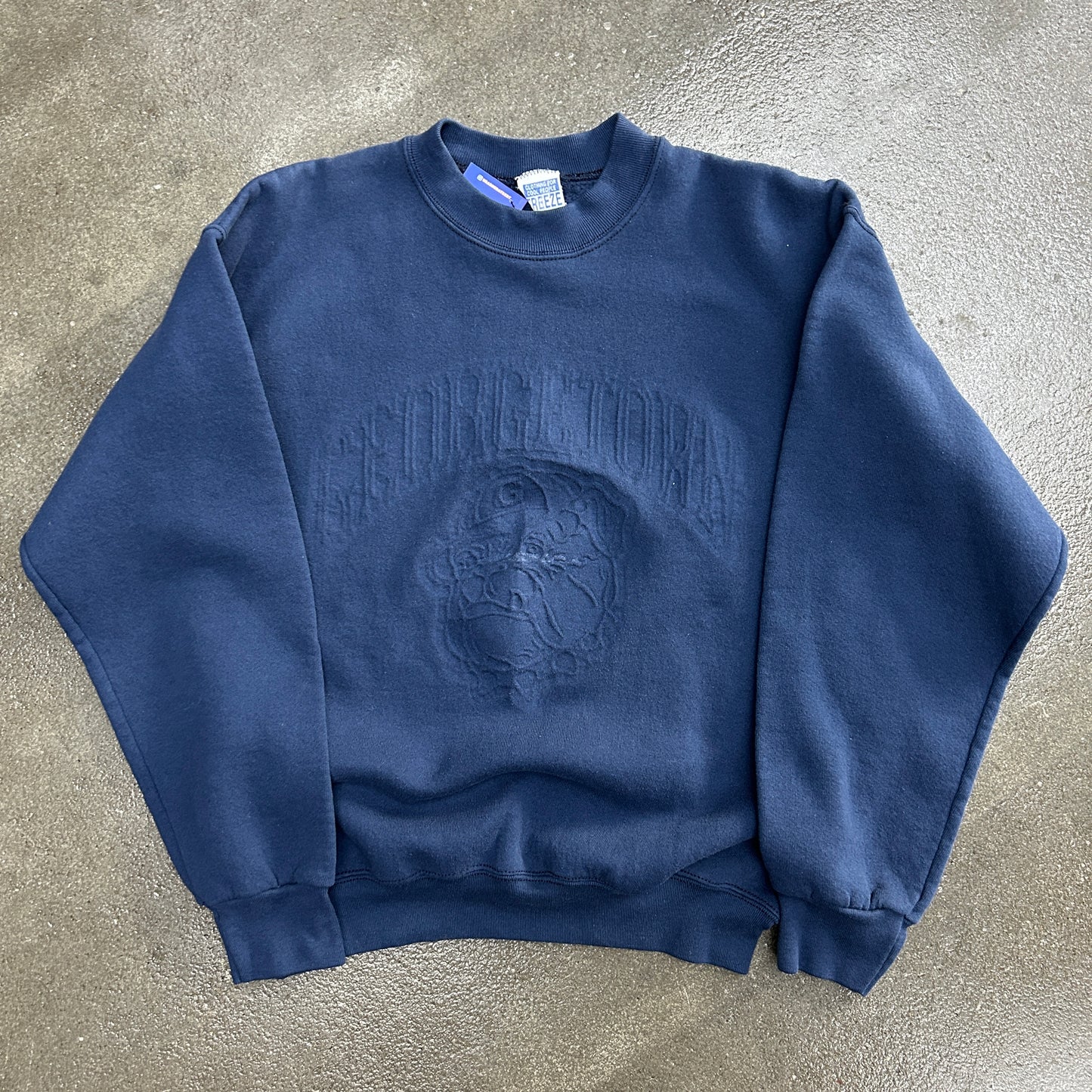 Vintage Georgetown Embossed Sweatshirt