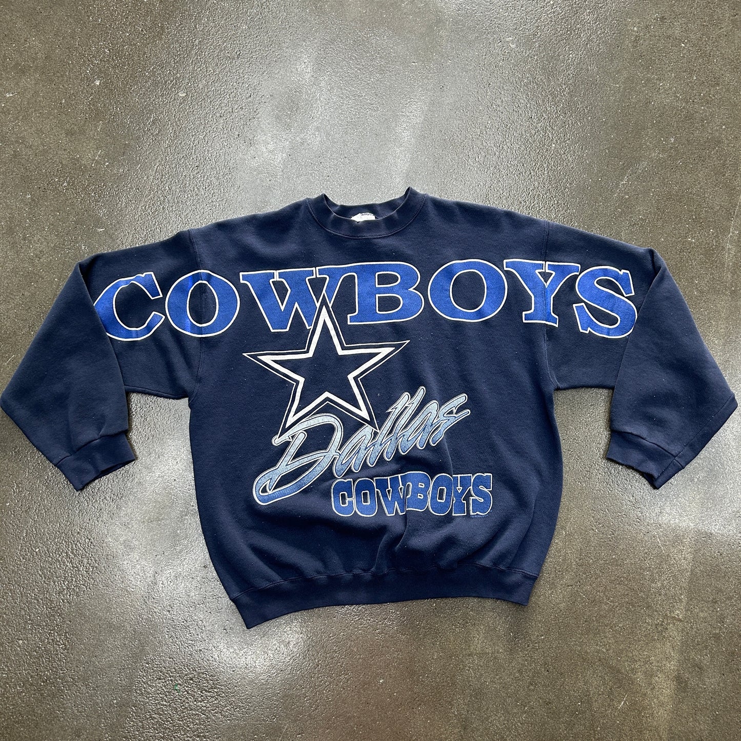Vintage Dallas Cowboys Spellout Crewneck