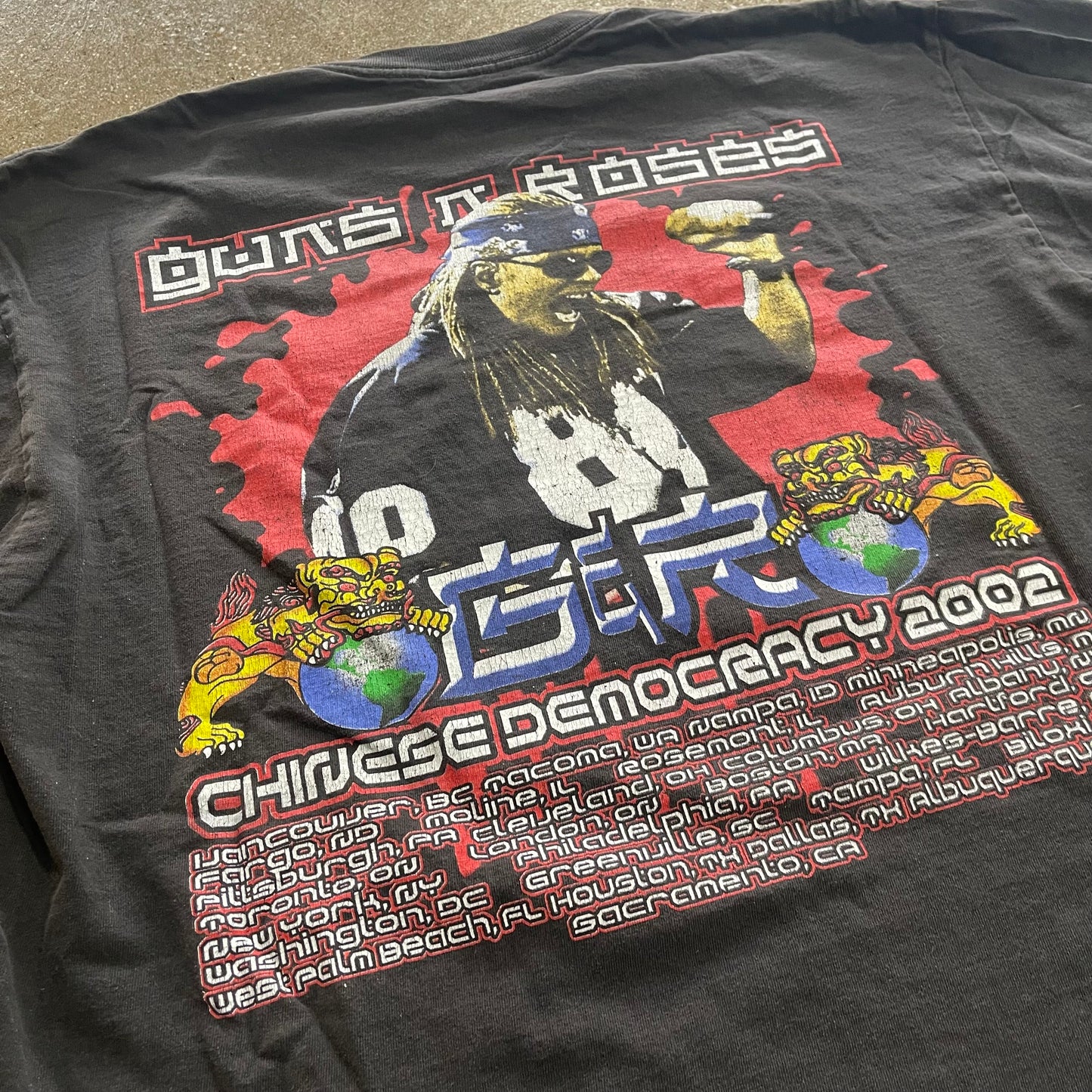 Vintage 2002 Guns n Roses World Tour Long Sleeve