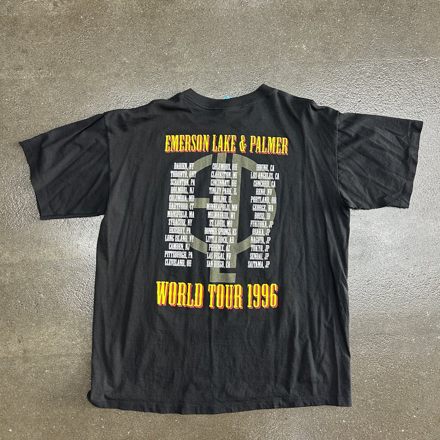 Vintage 1992 Emerson Lake And Palmer Tour Tee