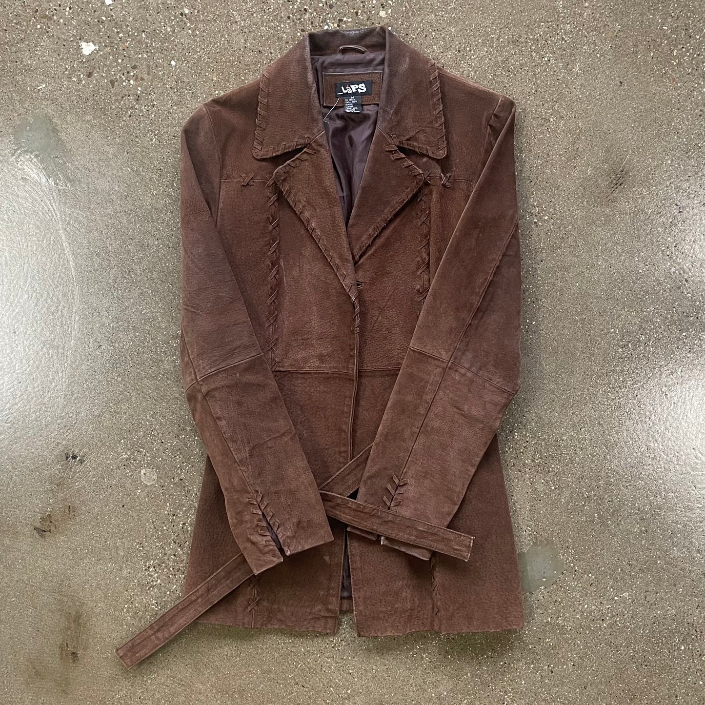 Vintage Lips Suede Jacket