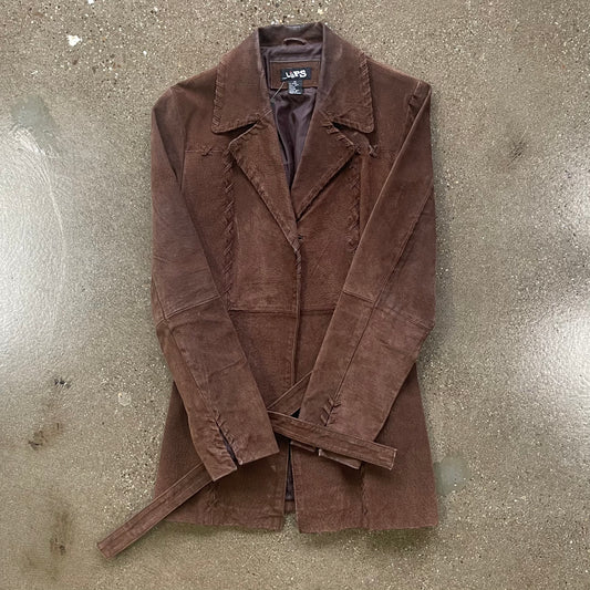 Vintage Lips Suede Jacket