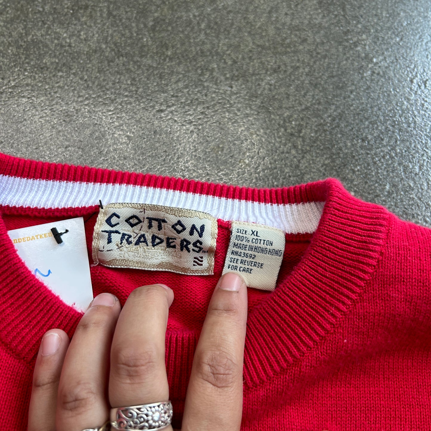 Vintage Cotton Traders Striped Sweater