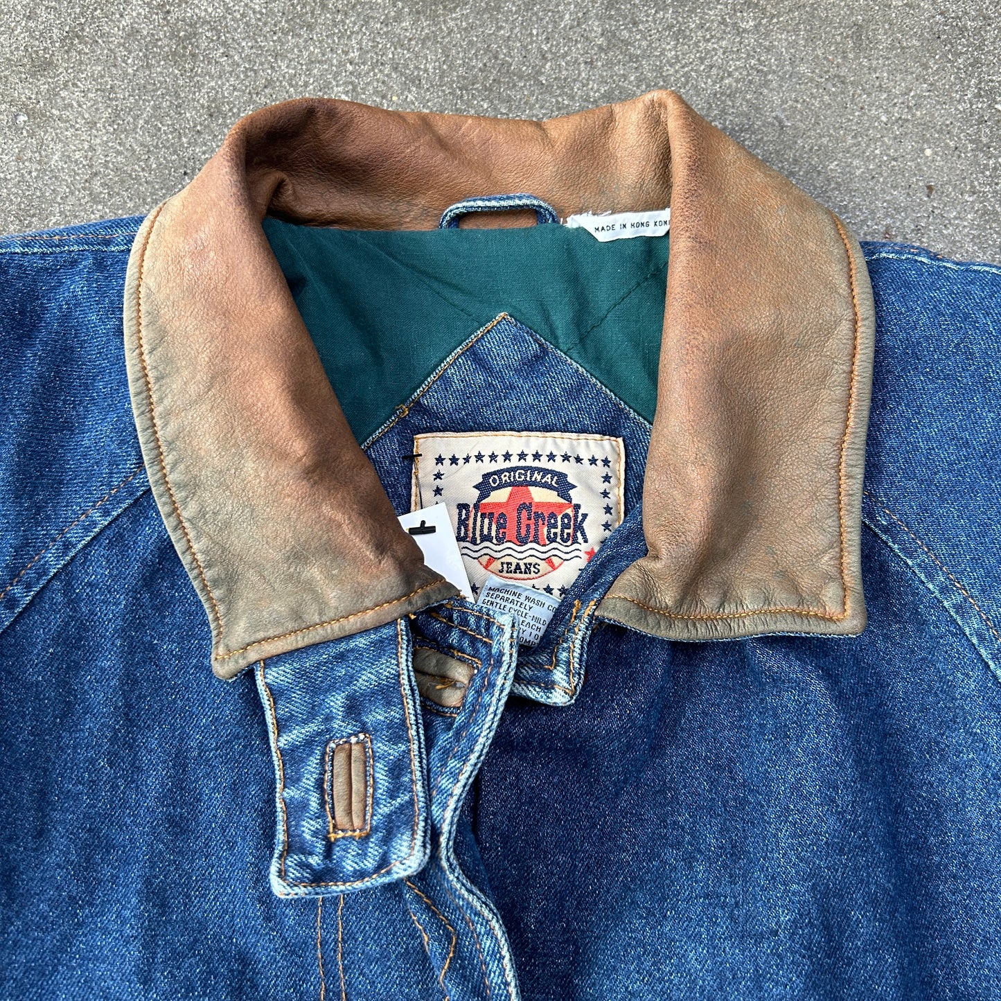 Vintage Blue Creek Long Denim Jacket