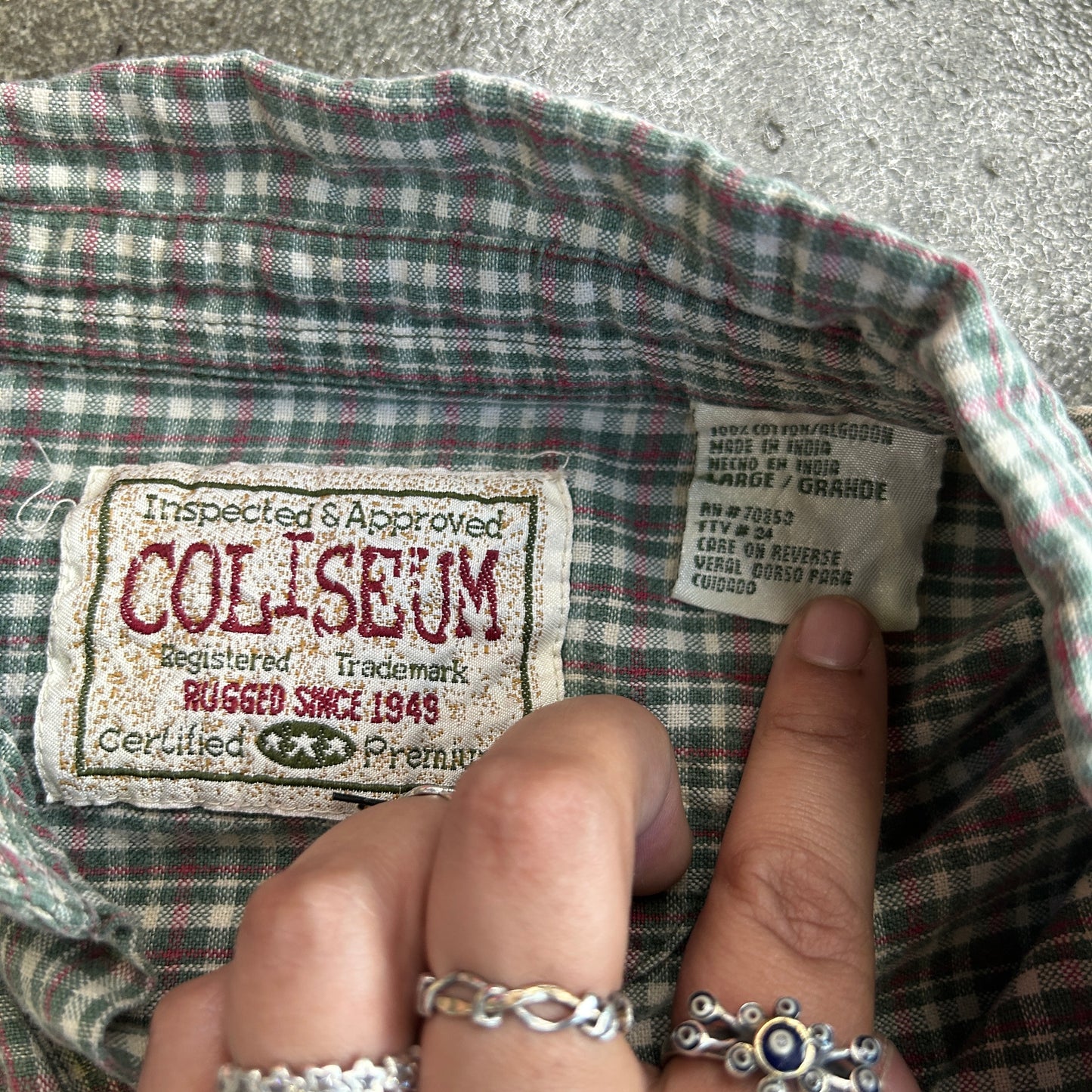 Vintage Coliseum Cotton Flannel