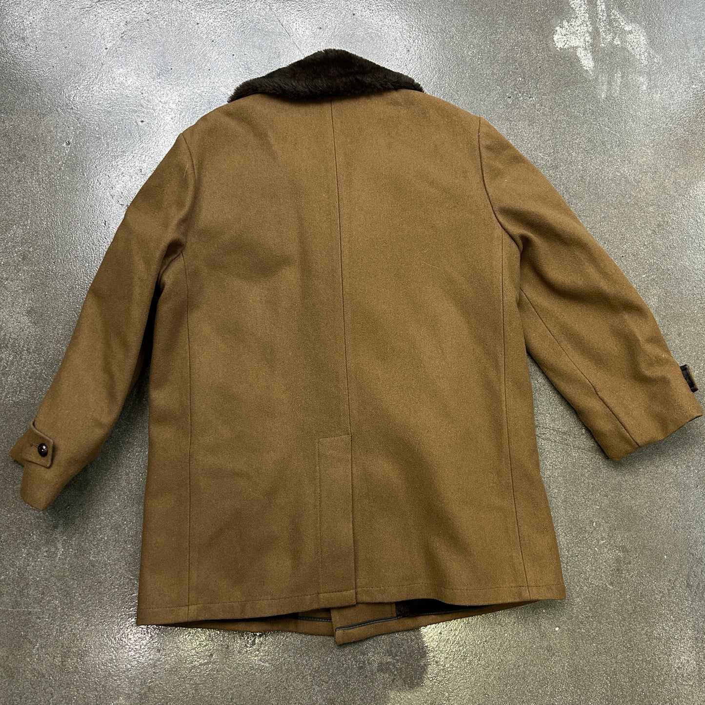 Vintage Casual Craft Fur Collar Coat