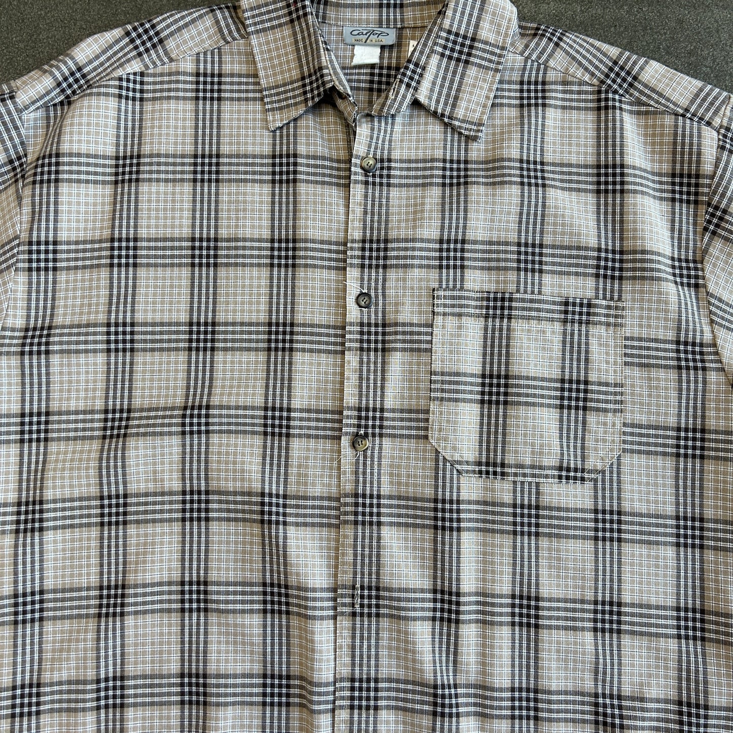 Vintage Caltpop Short Sleeve Flannel