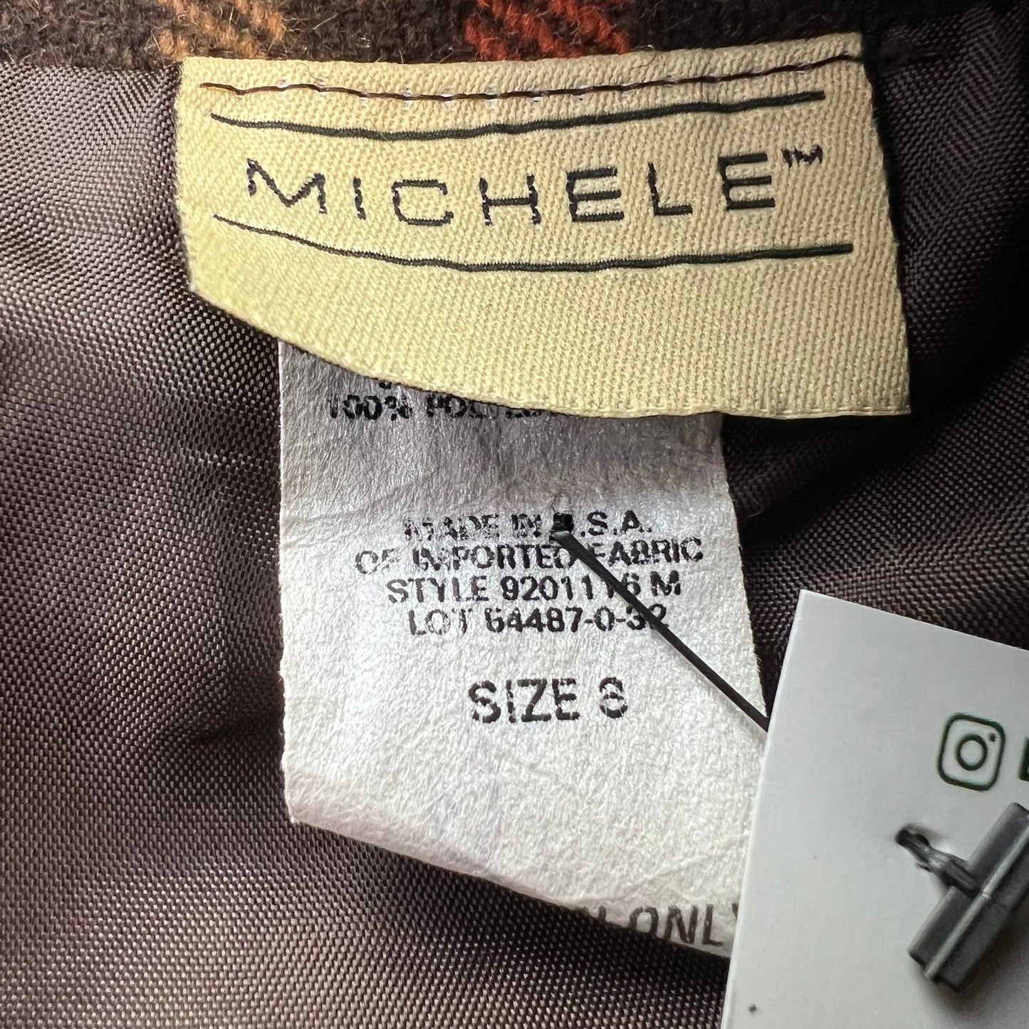 Vintage Michele Plaid Skirt