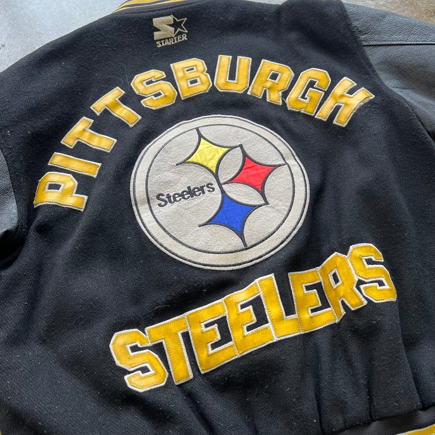 Vintage Pittsburgh Steelers Starter Bomber Jacket