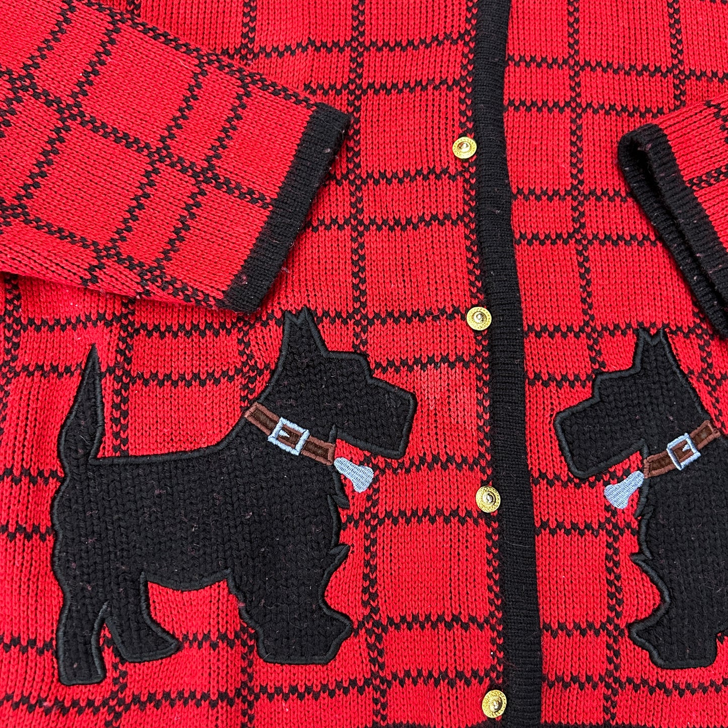 Vintage Plaid Dog Cardigan