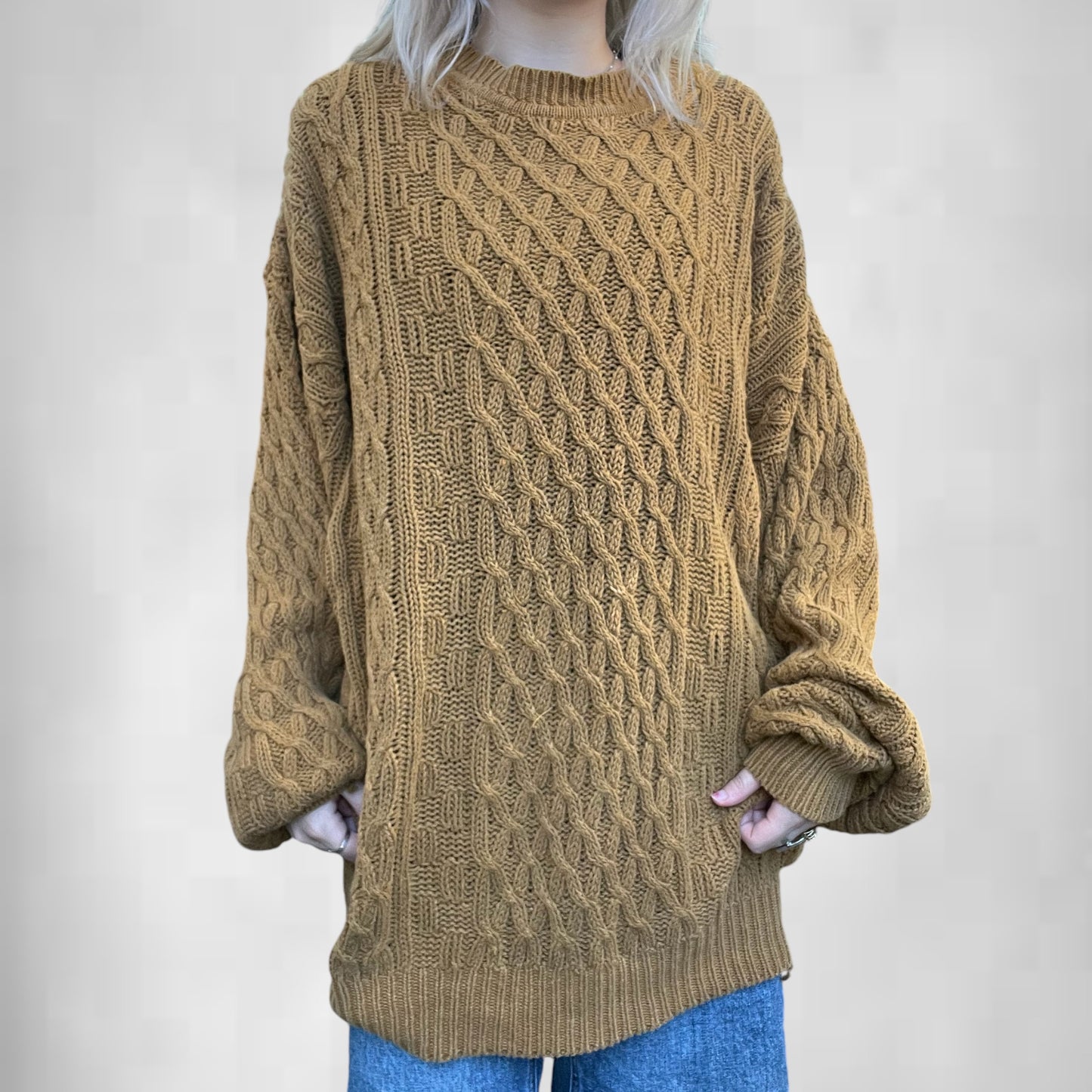 Vintage Ocean Port Cable Knit Sweater