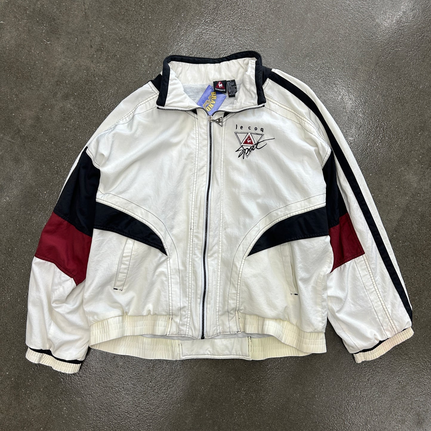Vintage Le Coq Sport Colorblock Zip Up