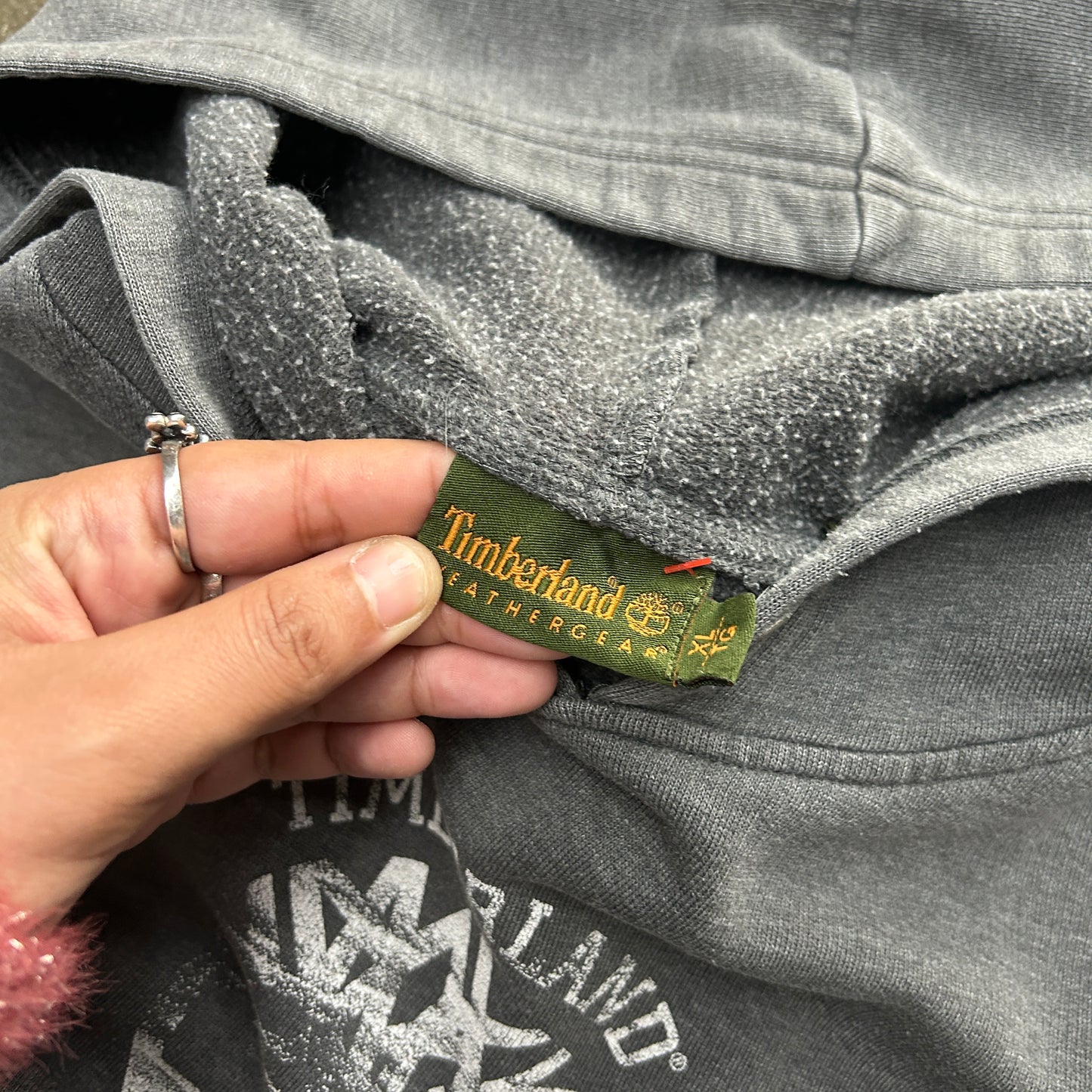 Vintage Distressed Timberland Hoodie