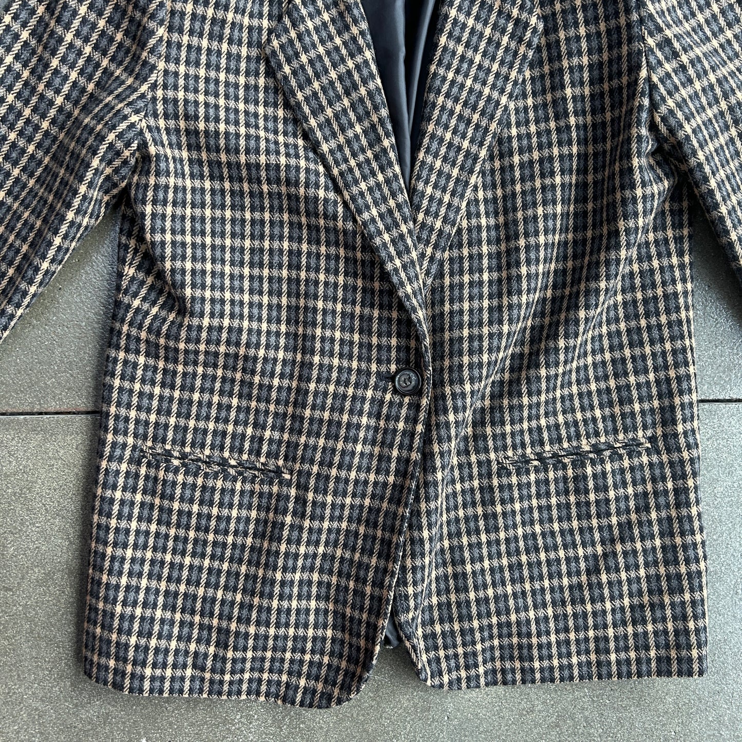 Vintage Sag Harbor Plaid Blazer