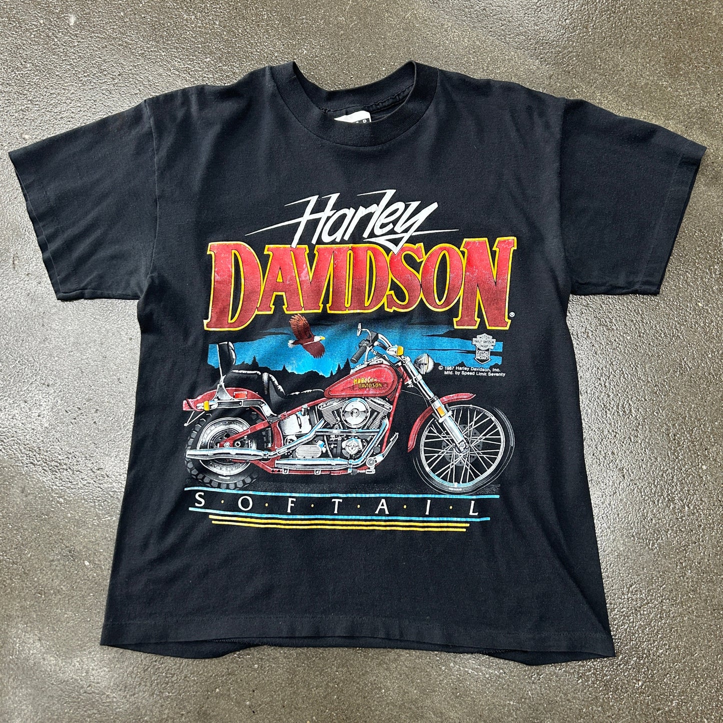 Vintage Harley Davidson Softail Tee