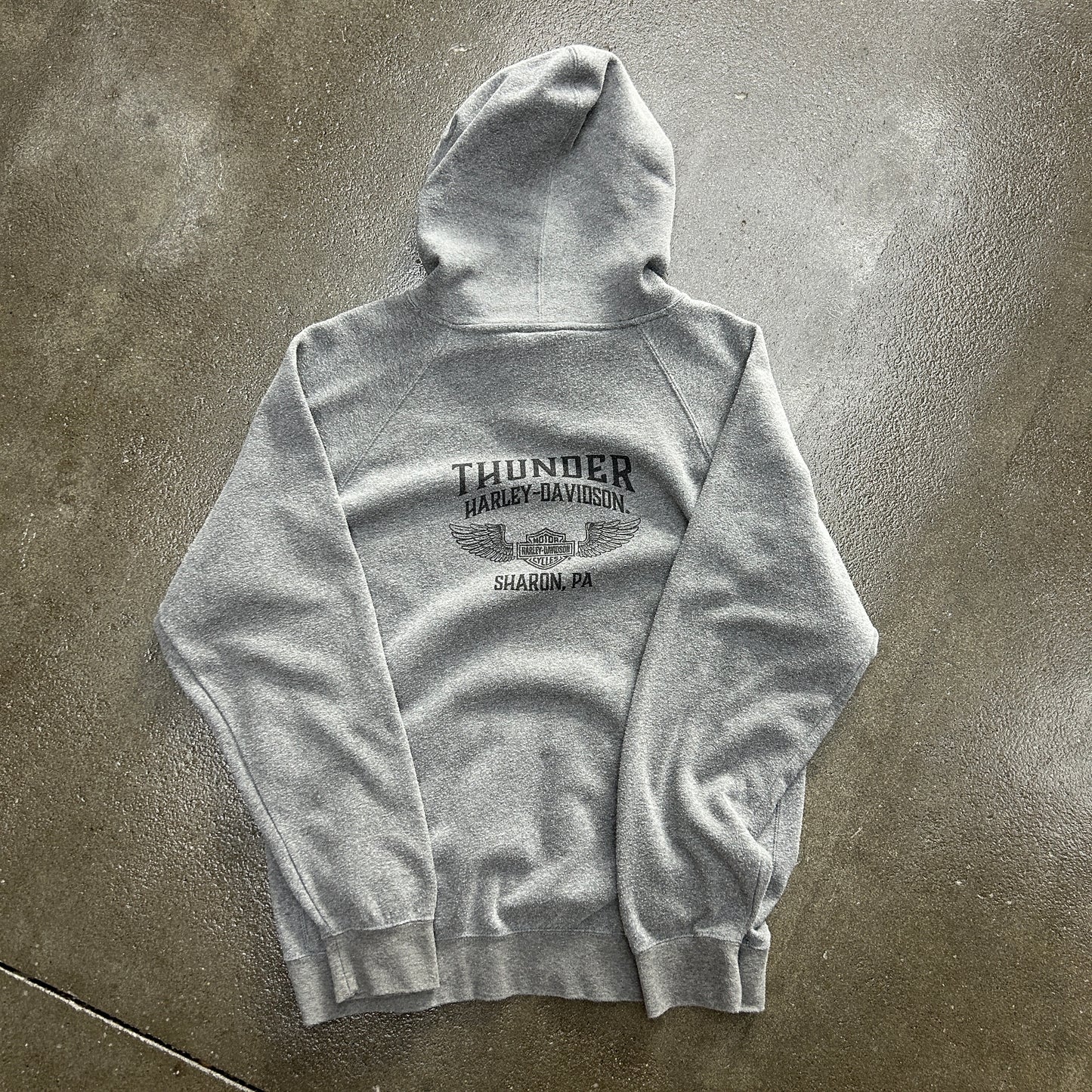 Vintage Harley Davidson Bedazzled Hoodie