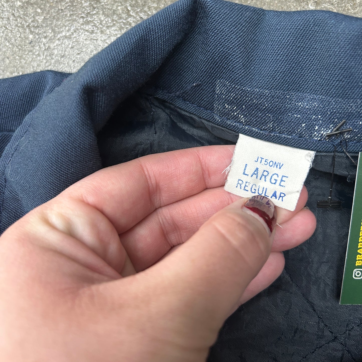 Vintage Navy Blue Utility Jacket