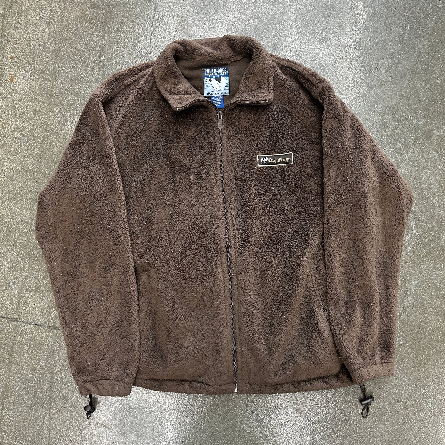 Vintage Big Dogs Fleece Zip Up Jacket