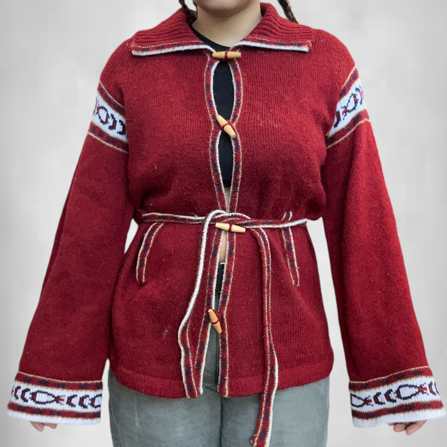 Vintage JOY Keyhole Cardigan