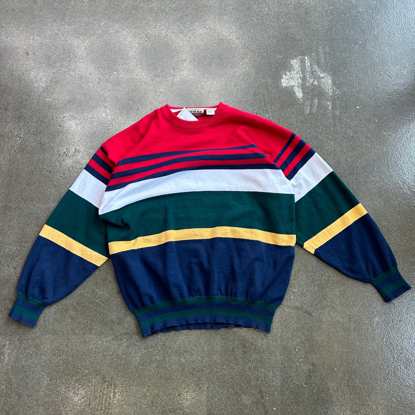 Vintage Cotton Traders Striped Sweater