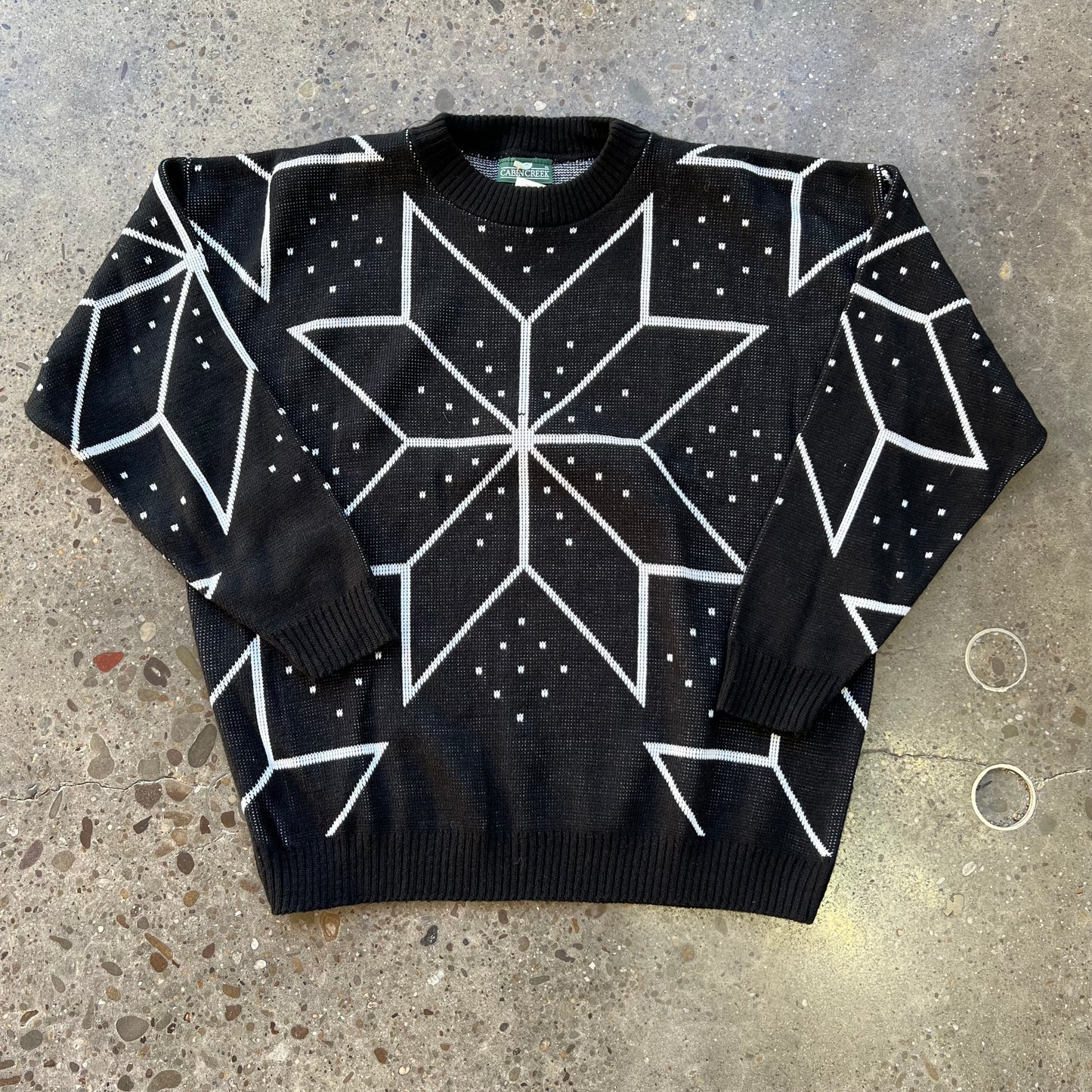 Vintage Cabin Creek Patterned Sweater