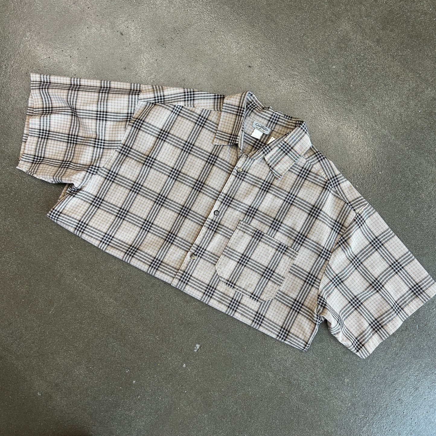 Vintage Caltpop Short Sleeve Flannel