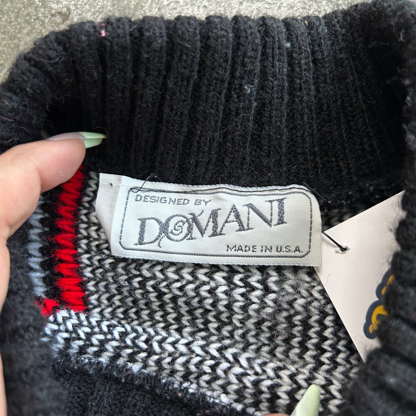 Vintage Domani Patterned Sweater